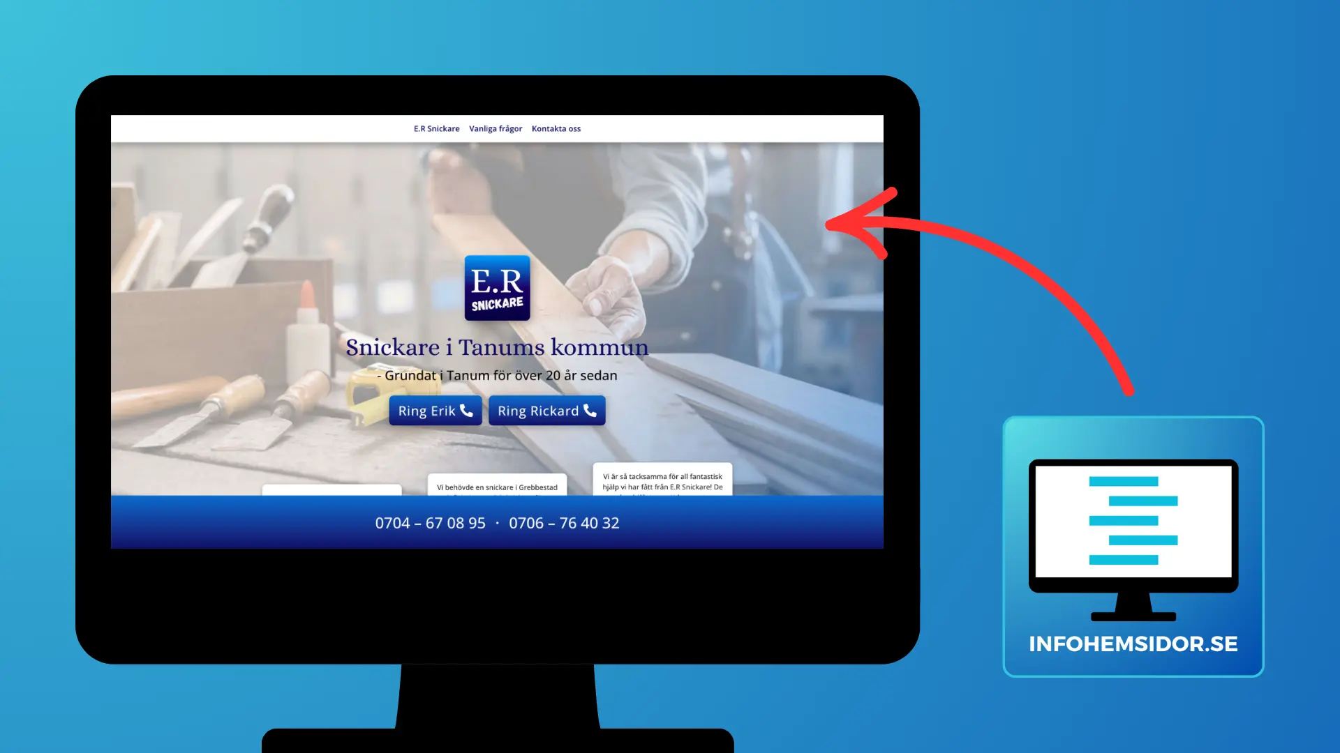 Eldfasta industriinstallationer – hemsida från Infohemsidor Företag inom eldfasta konstruktioner – hemsida skapad utan CMS