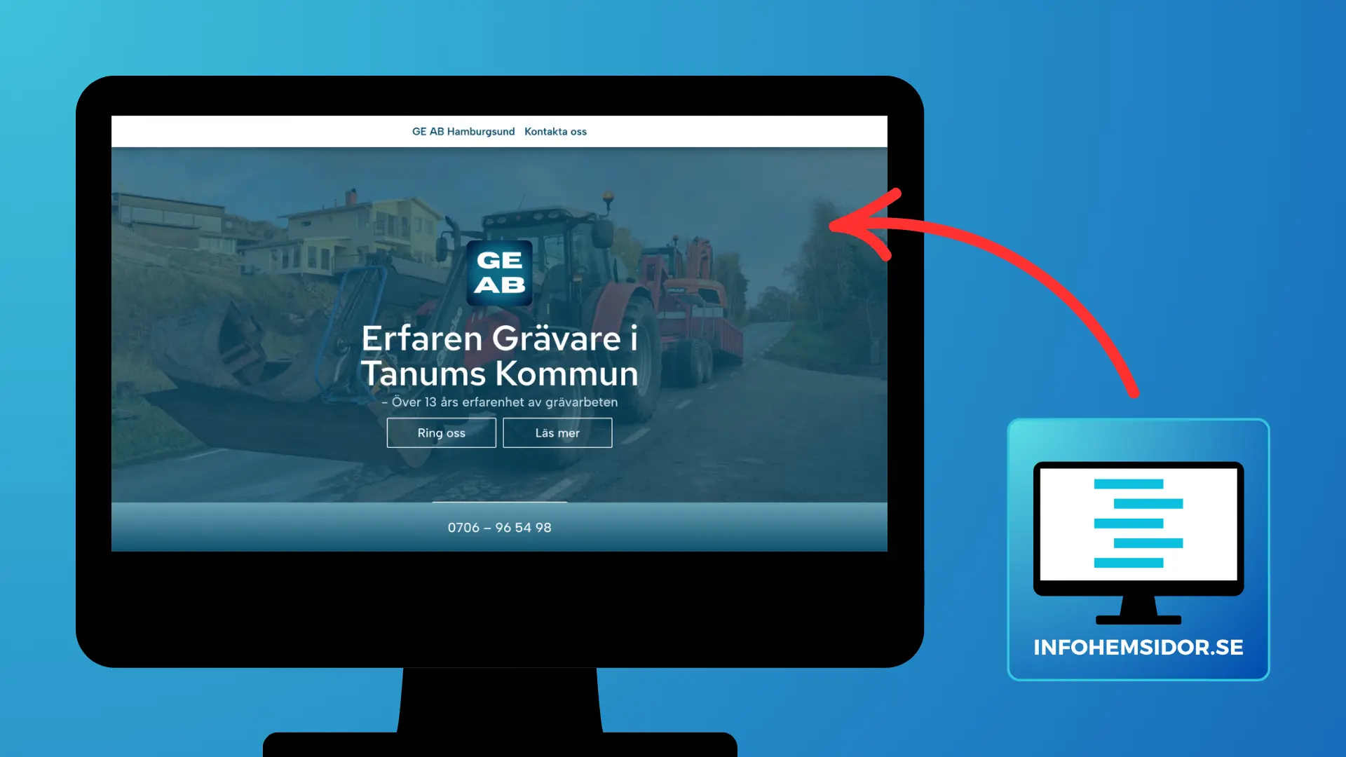 Skogstjänster och maskintransport – hemsida byggd av Infohemsidor Skogsentreprenör i Värmland – webbplats med fokus på SEO och mobilanpassning